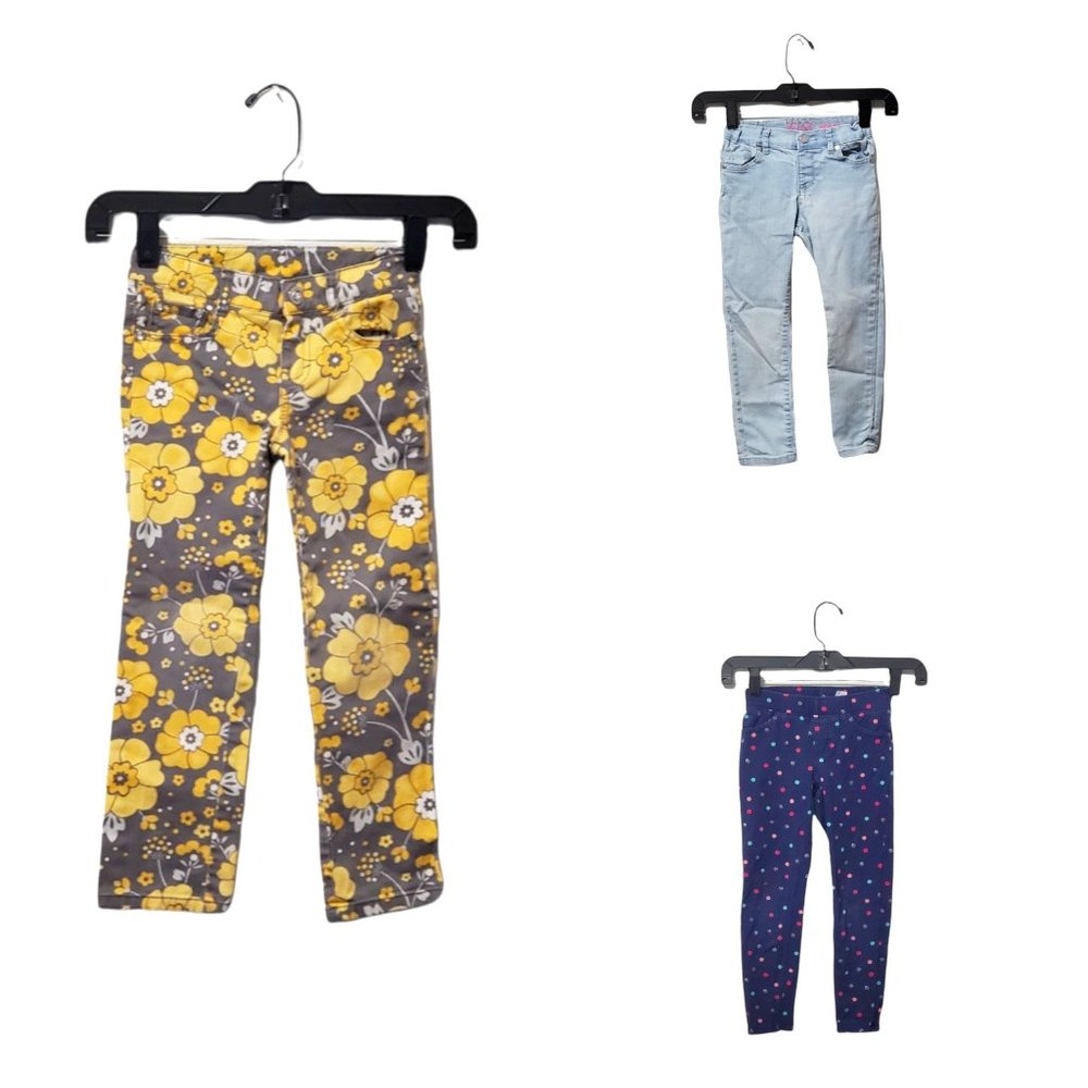 Youth Girls 3 Piece Pants Bundle Size 5